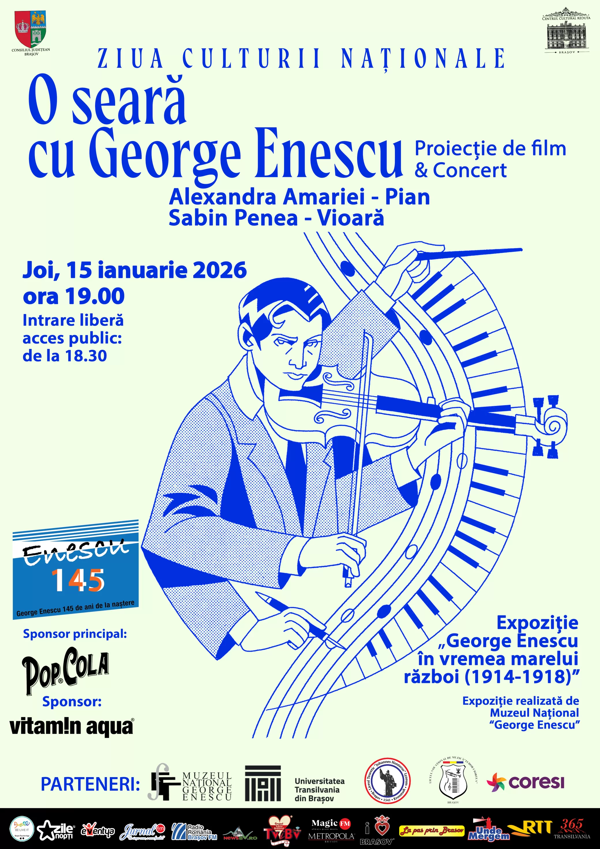 Ziua Culturii Naționale la Reduta: O seară cu George Enescu