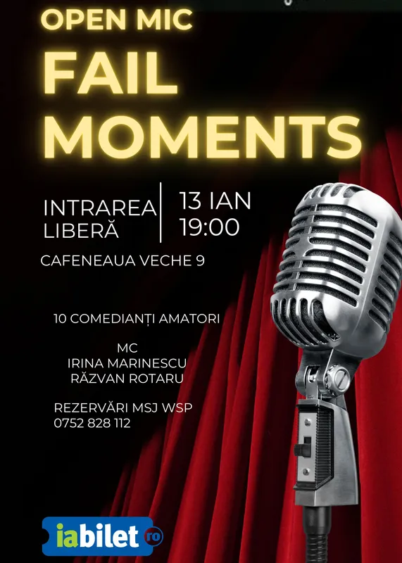Open Mic Fail Moments: MCs: Irina & Răzvan
