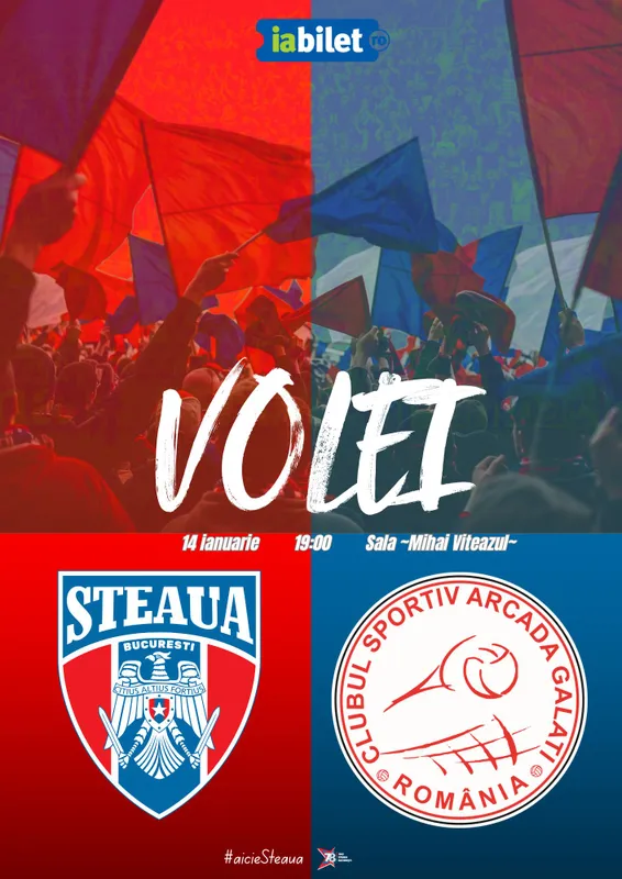 Volei: CSA Steaua – CS Arcada Galați