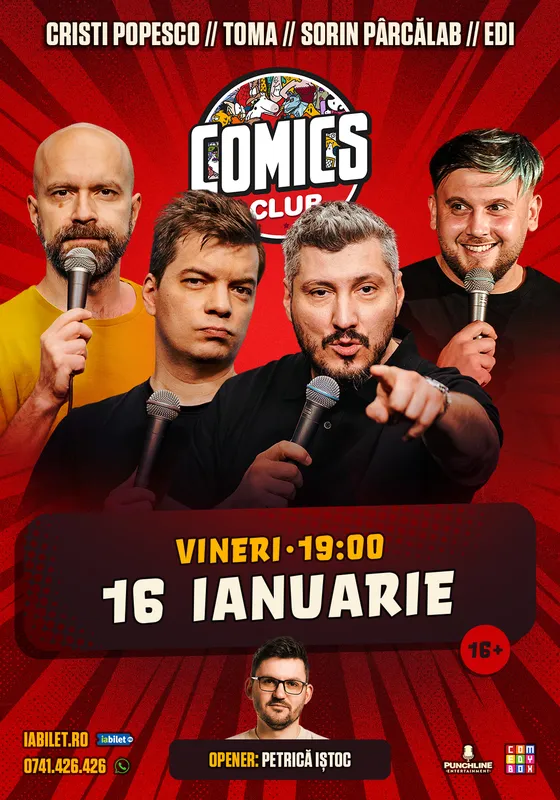Stand-up cu Cristi Popesco, Toma, Sorin Pârcălab și Edi Rădoiu