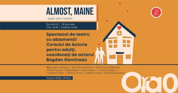 ALMOST, MAINE - spectacol de teatru