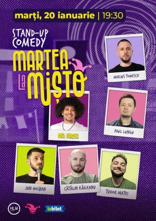 Marțea la Mișto cu Marius Tomescu, Paul Lungu, Jan Holban, Cătălin Răileanu și Tudor Matei