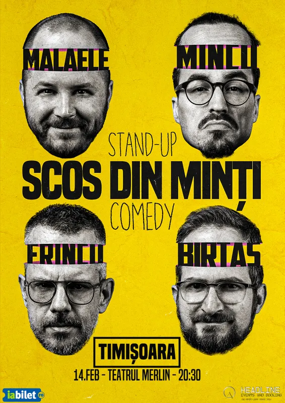 Stand-Up Comedy cu Frînculescu, Mălăele, Mincu și Birtaș - "Scos din minți"