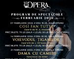 PROGRAM de SPECTACOLE – FEBRUARIE 2026
