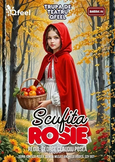 Spectacol Scufița Roșie – O aventură isteață, plină de ghicitori și curaj!