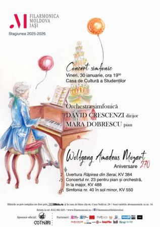 CONCERT ANIVERSAR – 270 de ani de la nașterea compozitorului WOLFGANG AMADEUS MOZART