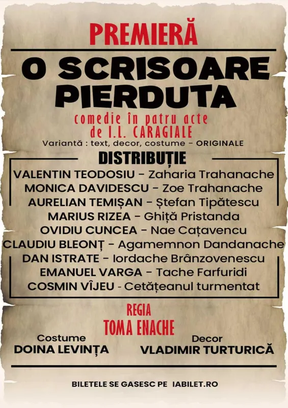 Spectacolul "O Scrisoare Pierduta"