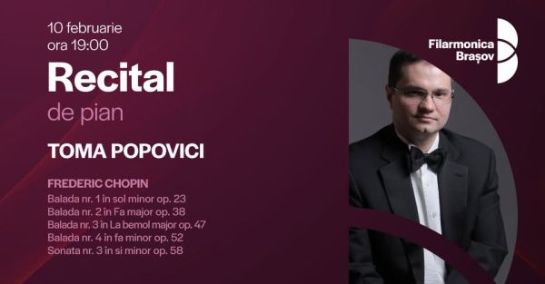 Recital de pian cu Toma Popovici