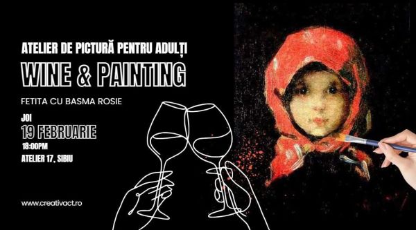 Fetiță cu basma roșie - Wine&Painting
