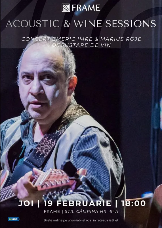 Acoustic & Wine Sessions - Concert Emeric Imre si degustare de vin