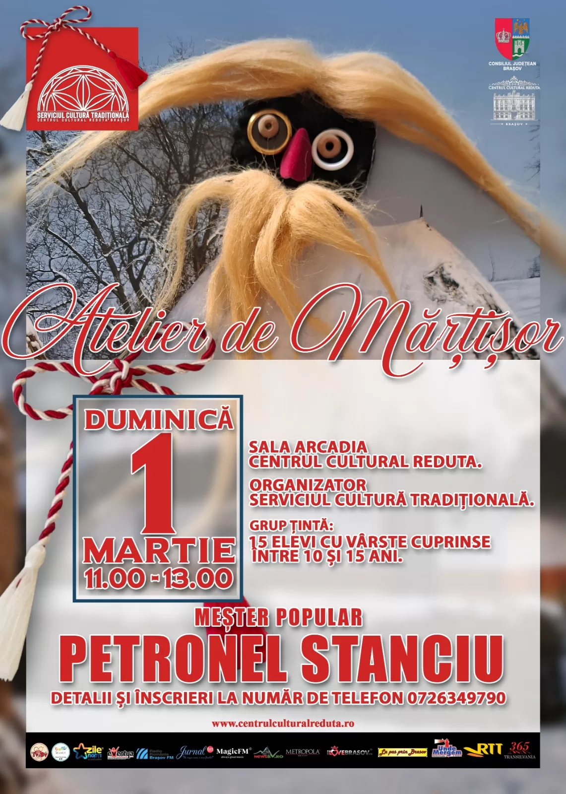 Atelier de mărțișor cu meșterul popular Petronel Stanciu