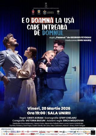 Spectacolul "E o doamnă la ușă care întreabă de domnul"