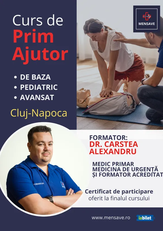 Cursuri de prim ajutor cu MENSAVE