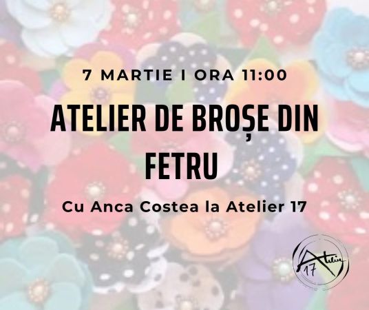 Atelier de Broșe din fetru