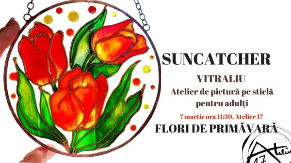 Atelier de pictură pe sticlă pentru adulți - Suncatcher Vitraliu