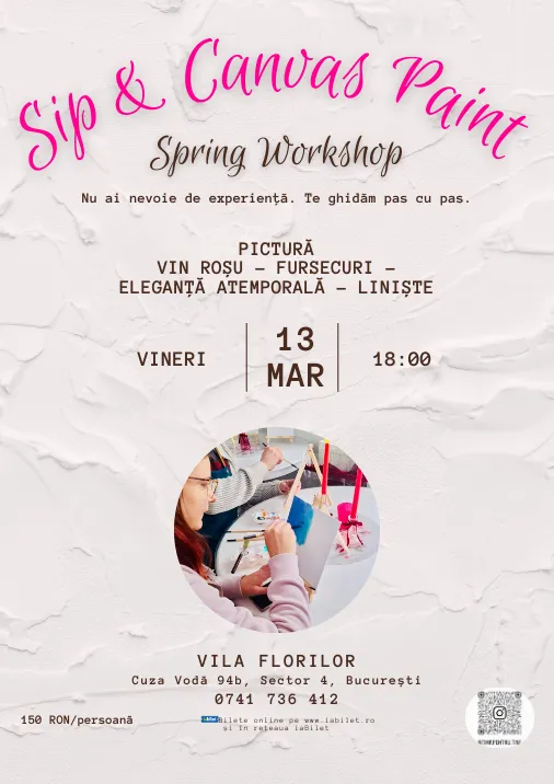 Sip Canvas Paint - Spring Workshop