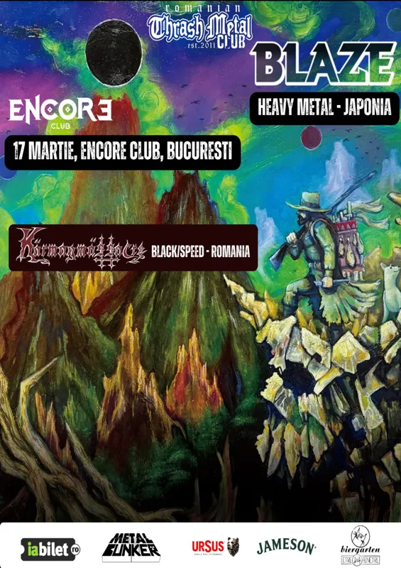 Concert Blaze (Japonia) & Kärmagmässacre (Romania)