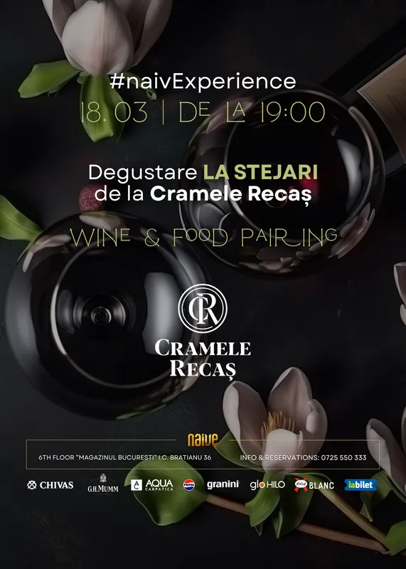 Wine&Food Pairing - Degustare La Stejari de la Cramele Recaș