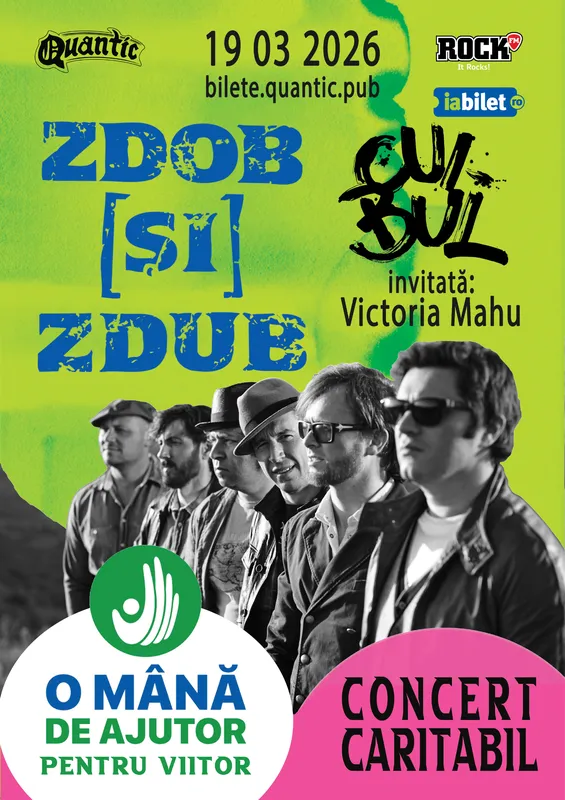 Zdob și Zdub – Concert Caritabil „O Mână de Ajutor pentru Viitor”