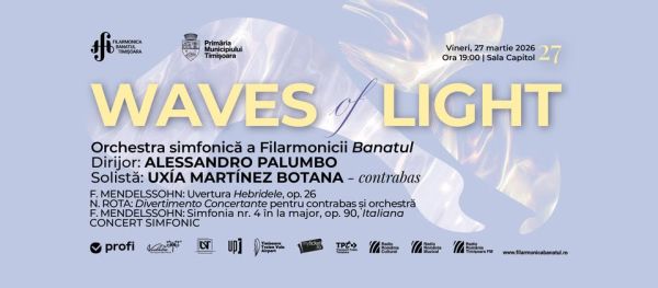 WAVES OF LIGHT | Dirijor: Alessandro Palumbo, solistă: Uxía Martínez Botana - contrabas