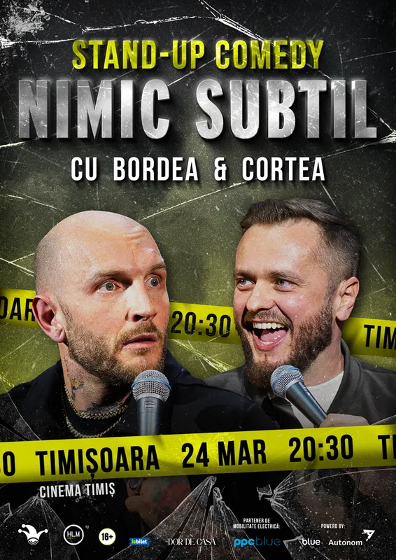 Stand-Up Comedy cu Bordea & Cortea - "Nimic subtil"