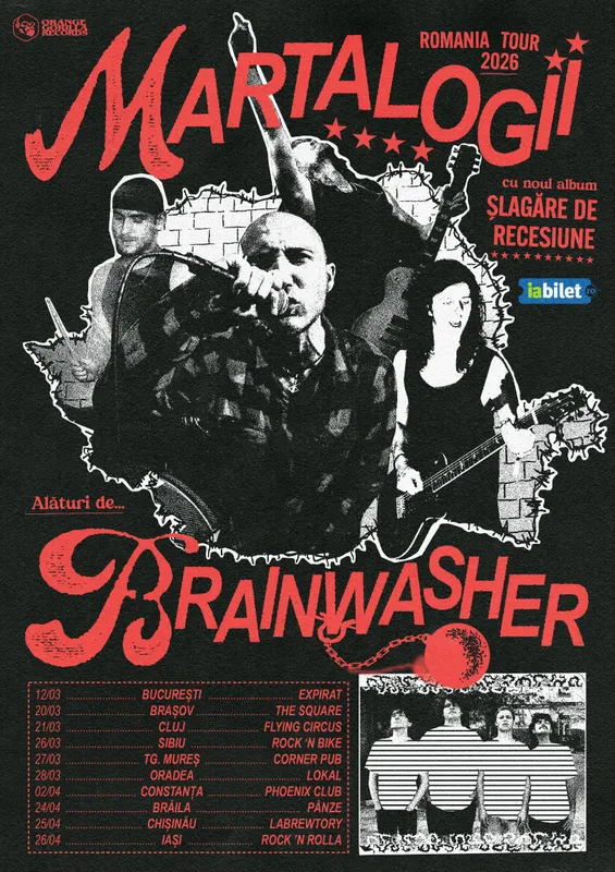 Turneu Martalogii & Brainwasher - lansare album „Șlagăre de recesiune”