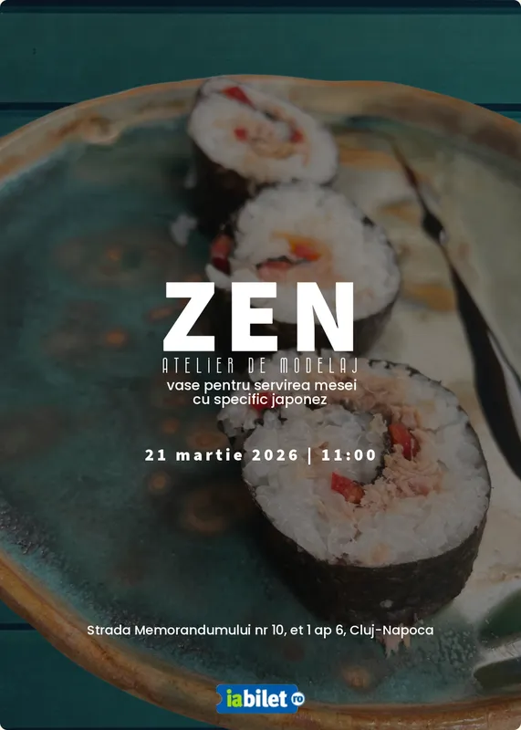 Zen - atelier de modelaj vase pentru servirea mesei cu specific japonez