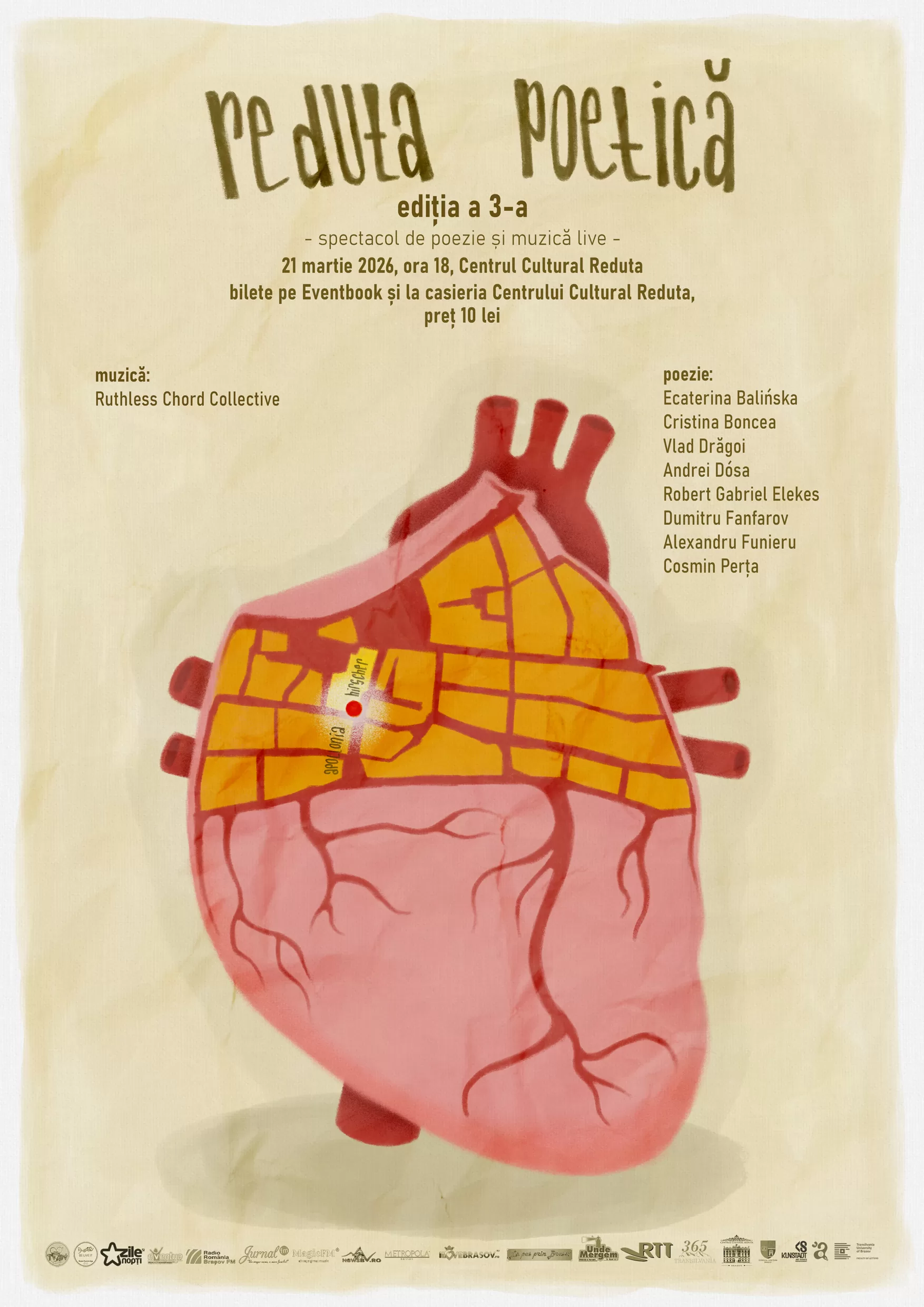 Reduta Poetică, ediția a III-a / Spectacol de poezie și muzică live