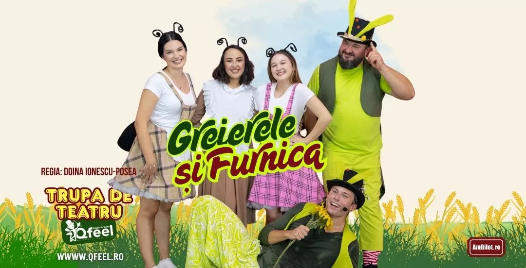 Spectacol de teatru interactiv pentru copii – Greierele și Furnica