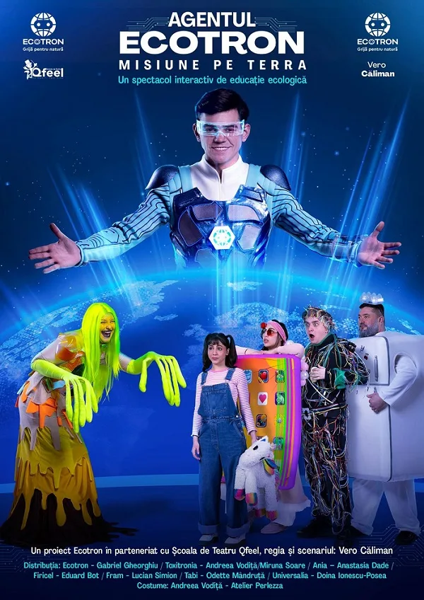 Spectacol interactiv de educație ecologică – Agentul Ecotron – Misiune pe TERRA by Qfeel