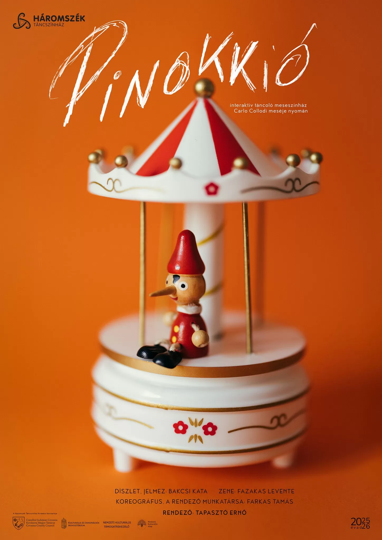 Spectacolul pentru copii „Pinocchio” în limba maghiară