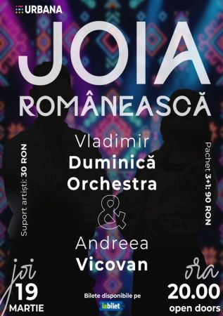 Joia Românească cu Vladimir Duminică Orchestra & Andreea Vicovan