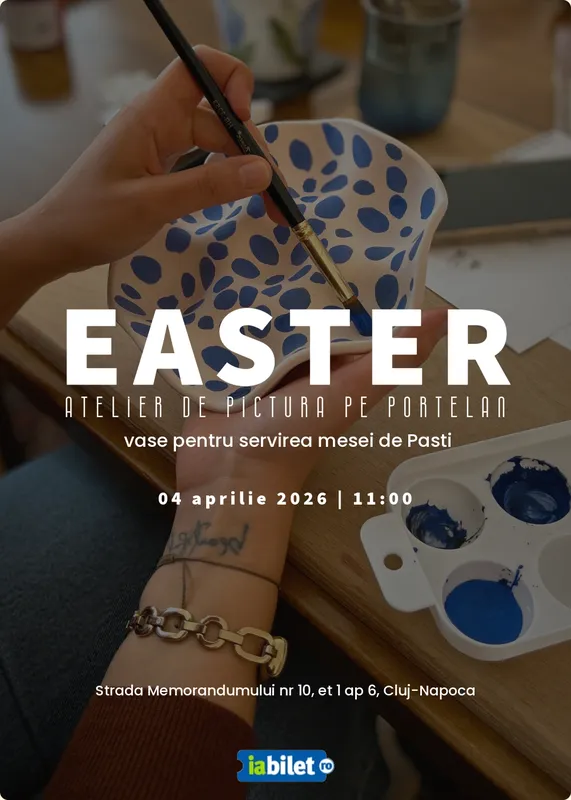 Easter - Atelier de pictura pe portelan - Set pentru masa de PASTI