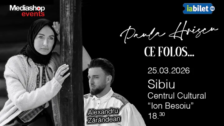 Concert de pricesne cu Paula Hriscu "Ce folos"