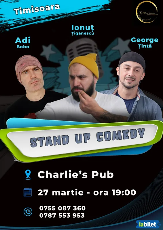 Stand-up Comedy cu Adi Bobo, Tiganescu si George Tinta