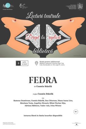 FEDRA | în cadrul proiectului Drept la replică. Lecturi teatrale la bibliotecă