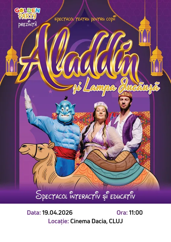 Aladin și lampa jucăușă | Spectacol de Teatru pentru copii