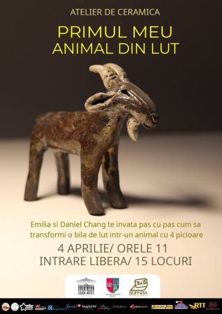 Atelier de ceramică pentru copii și adulți - PRIMUL MEU ANIMAL DIN LUT