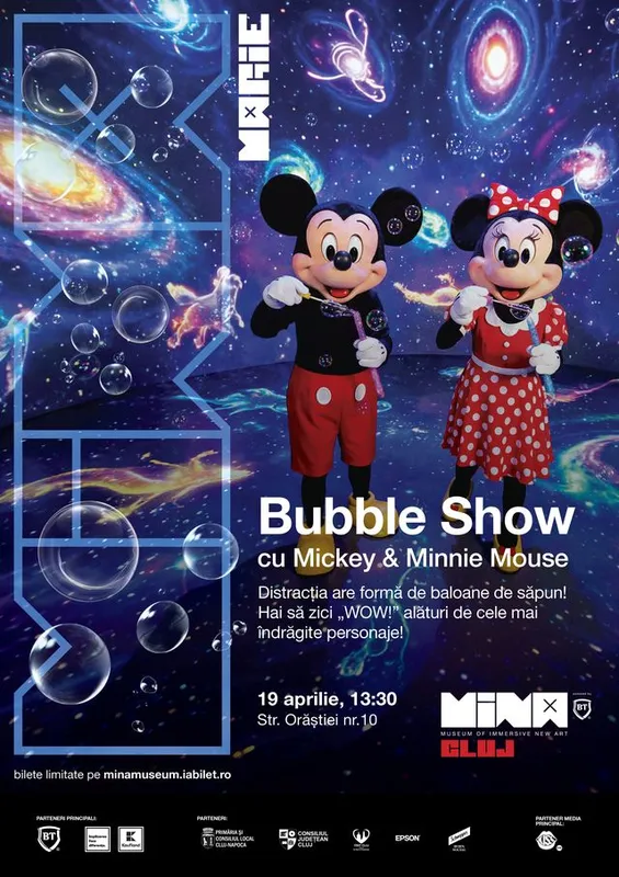 Bubble Show cu Mickey & Minnie Mouse