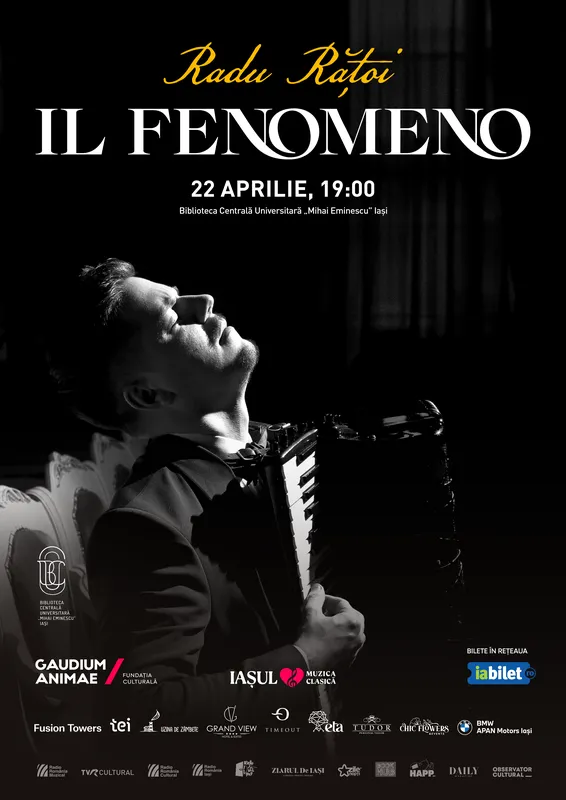 Il Fenomeno. Recital extraordinar de acordeon clasic Radu Rățoi
