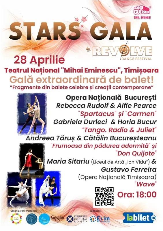 Stars Gala: Excelența baletului Operei Naționale București și a Operei din Timișoara