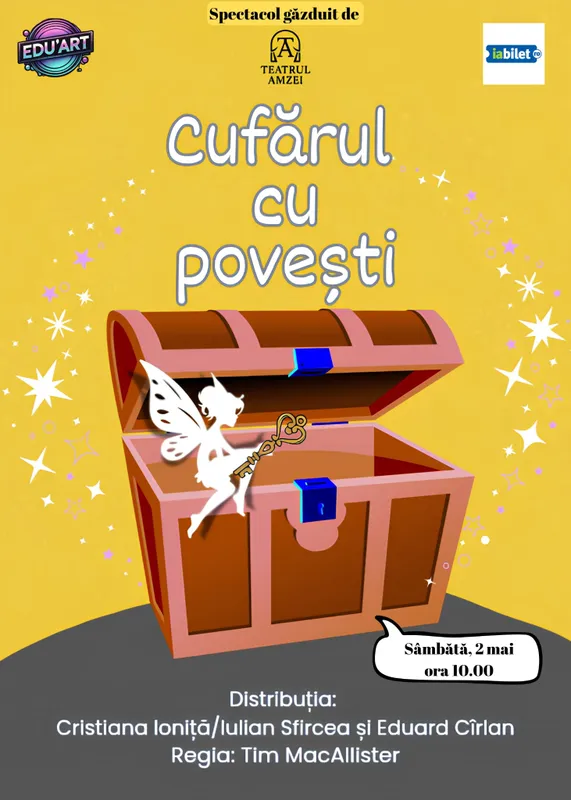 „Cufărul cu povești” – spectacol interactiv pentru copii