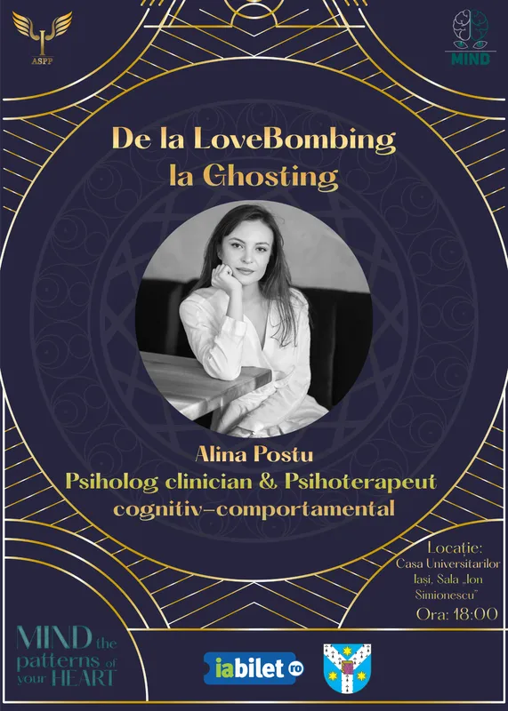 MIND - Conferință: De la Love bombing la Ghosting