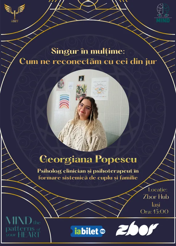 MIND - Conferință: Singur în mulțime: Cum ne conectăm cu cei din jur
