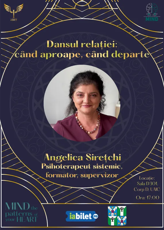 MIND - Conferință: Dansul relației: când aproape, când departe