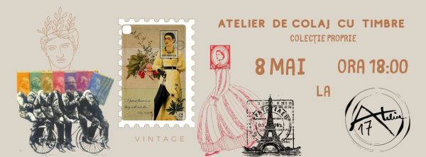 Atelier de colaj cu timbre - Colecție proprie