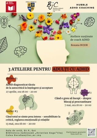 3 Ateliere pentru adulți cu ADHD