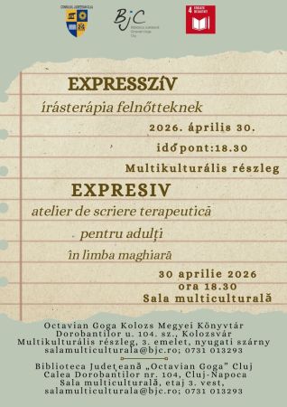 „Expresiv” - Atelier de scriere terapeutică pentru adulți, în limba maghiară