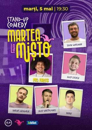 Marțea la Mișto cu Silviu Gherman, Alex Vartolomei, Darius Grigorie, Alex Cazacu și Duku