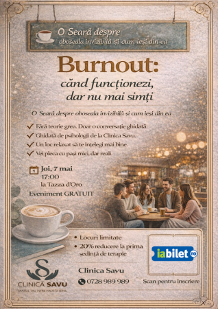 Burnout - Când funcționezi, dar nu mai simți